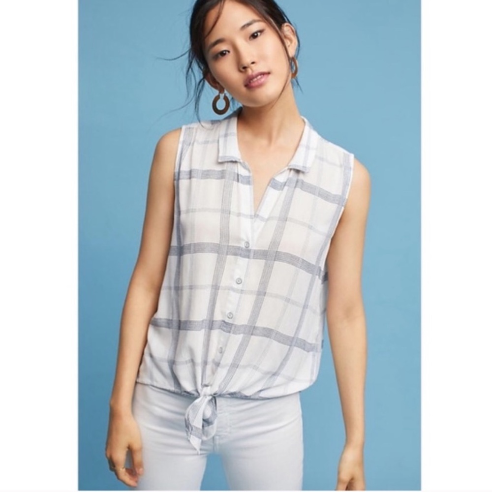 Cloth & Stone (Anthro) tie front blouse